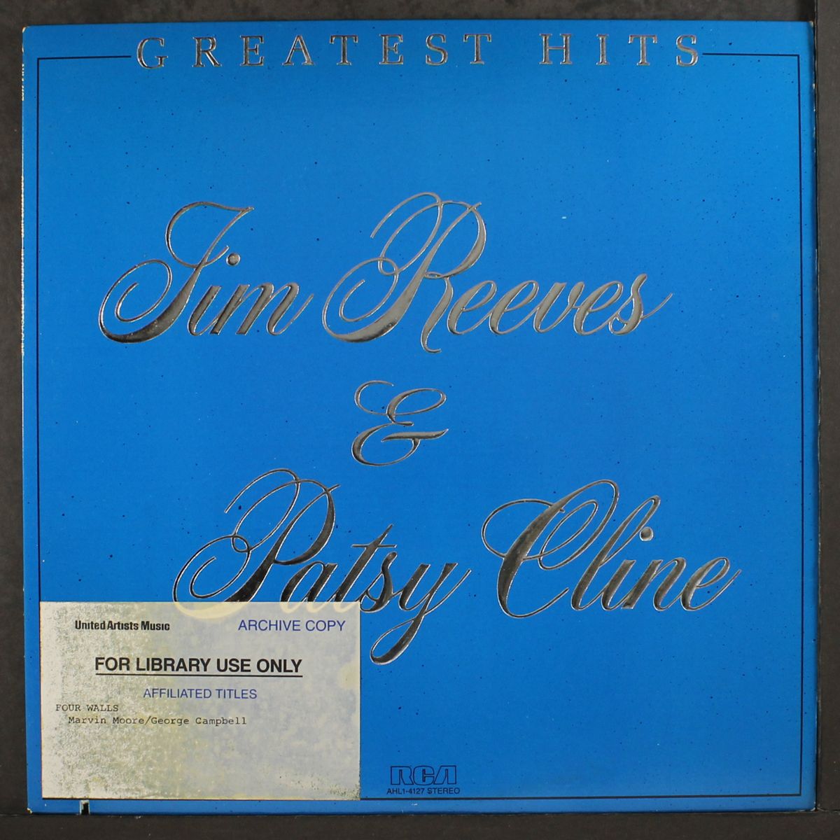 greatest hits by JIM REEVES & PATSY CLINE