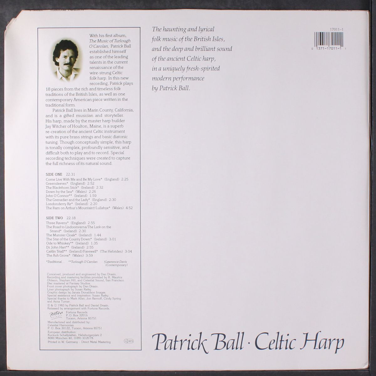 celtic harp, vol. 2: from a distant time by PATRICK BALL