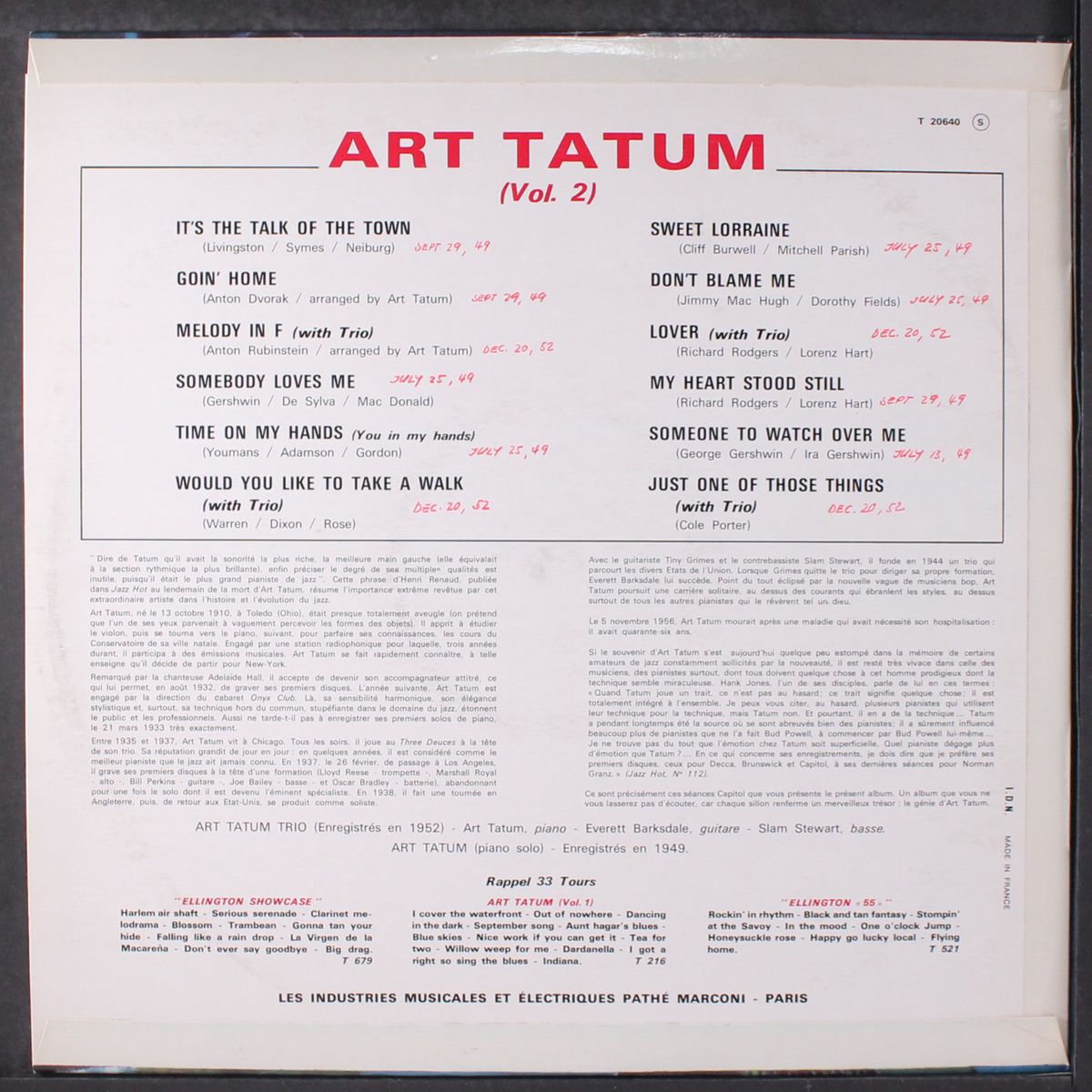 vol. 2 by ART TATUM