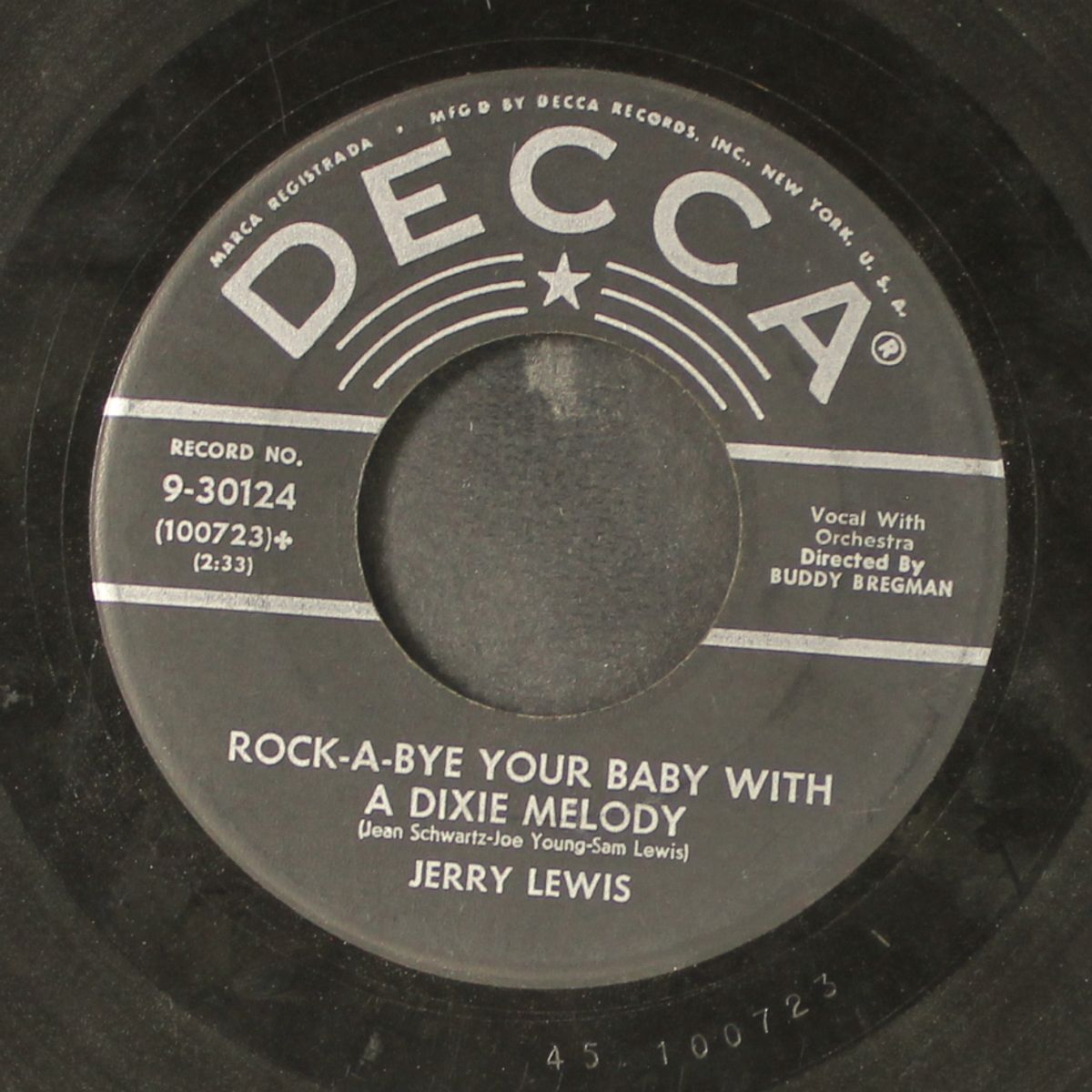 rock-a-bye your baby with a dixie melody / come rain or come shine by JERRY LEWIS