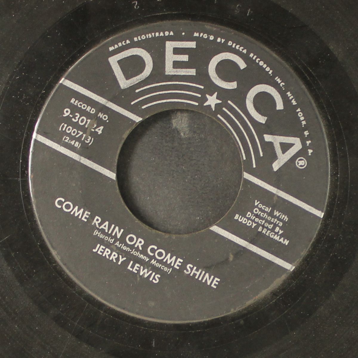 rock-a-bye your baby with a dixie melody / come rain or come shine by JERRY LEWIS