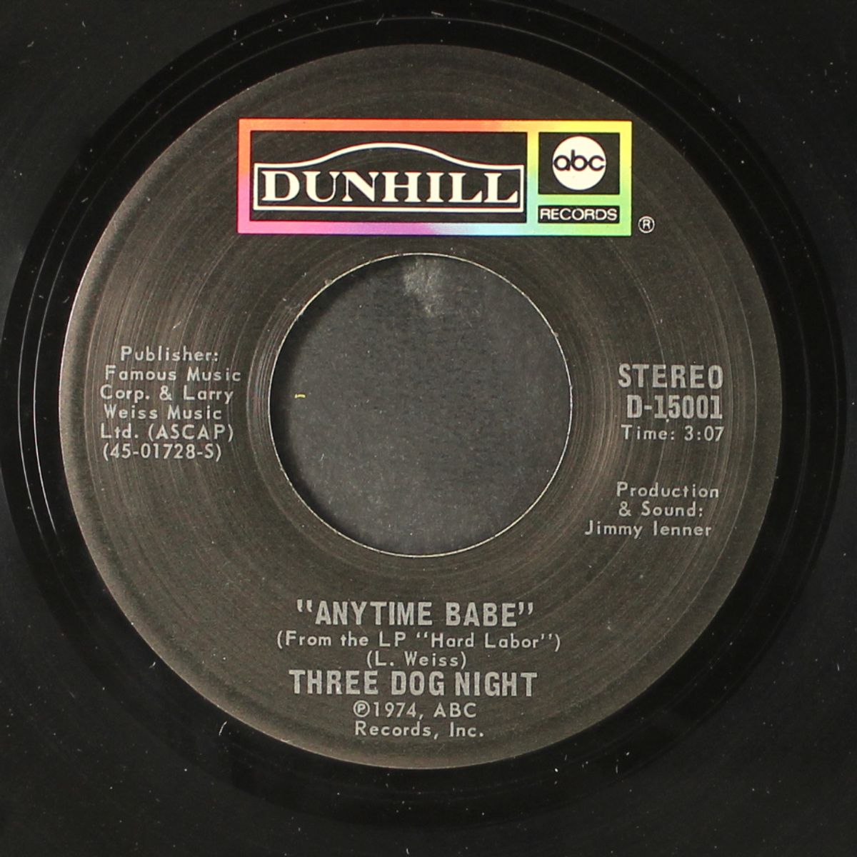 sure as i'm sittin' here / anytime babe by THREE DOG NIGHT