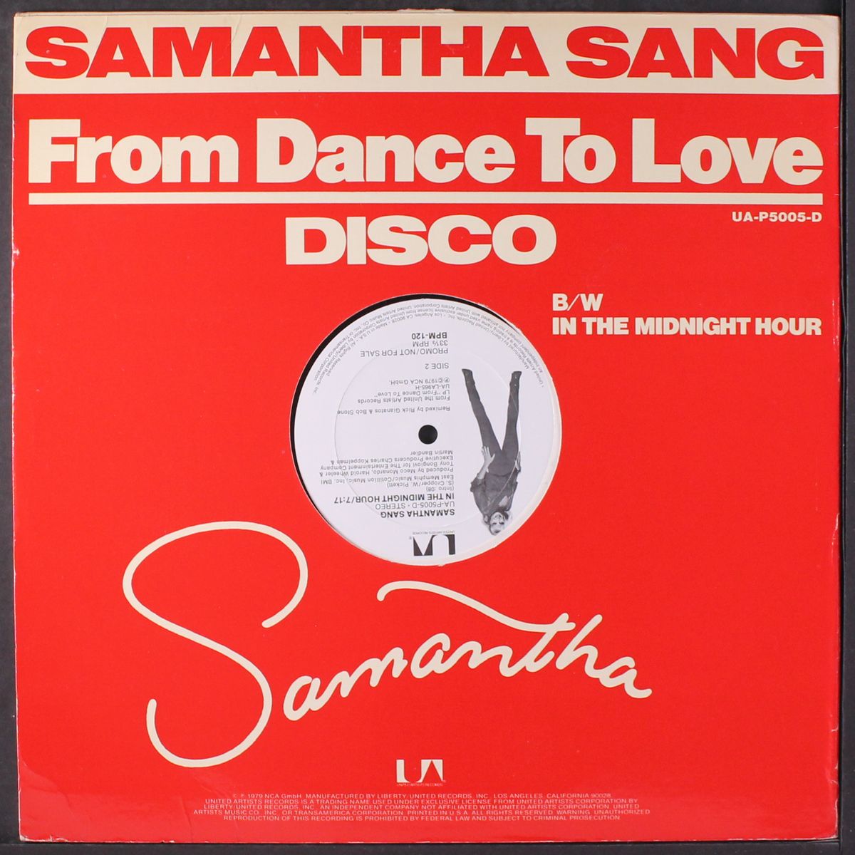 from dance to love / in the midnight hour by SAMANTHA SANG