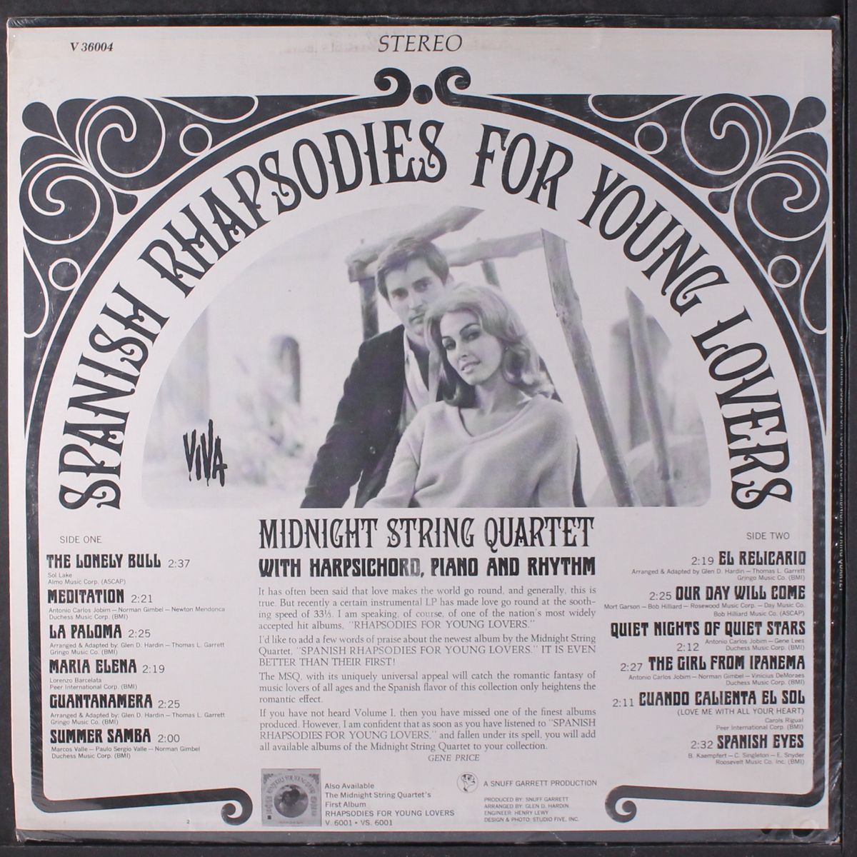 spanish rhapsodies for young lovers by MIDNIGHT STRING QUARTET