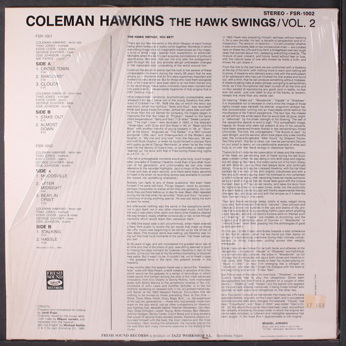 the hawk swings by COLEMAN HAWKINS