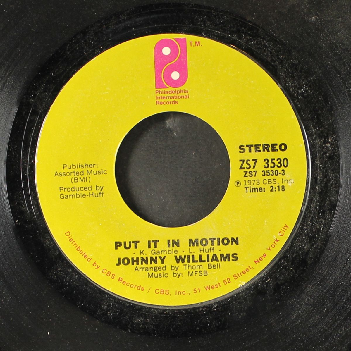 put it in motion / it's so wonderful by JOHNNY WILLIAMS