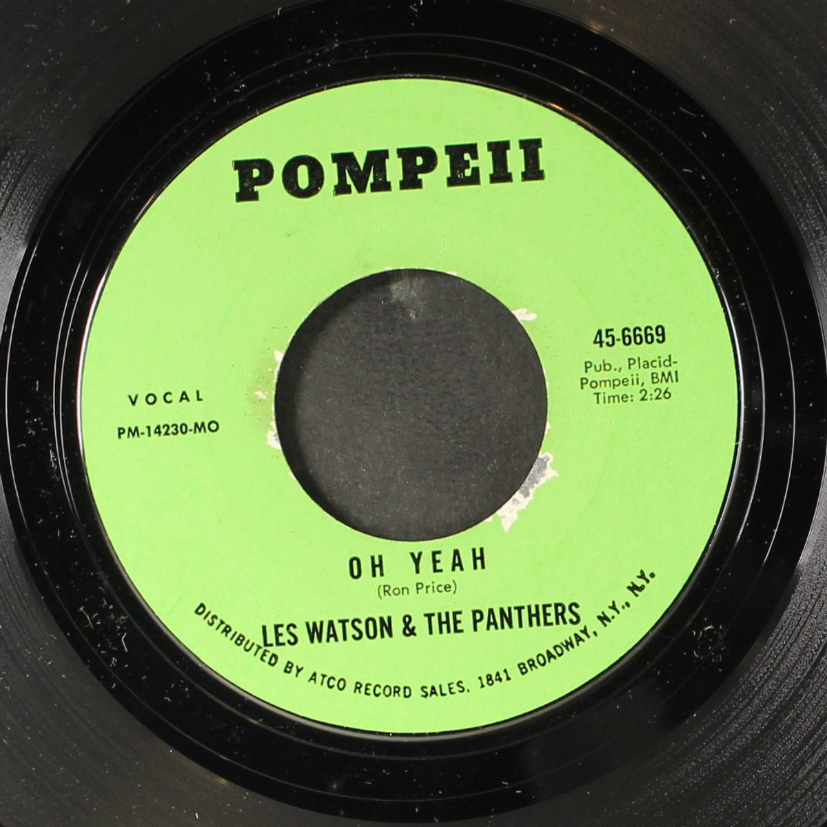 oh yeah / a love like yours by LES WATSON & PANTHERS