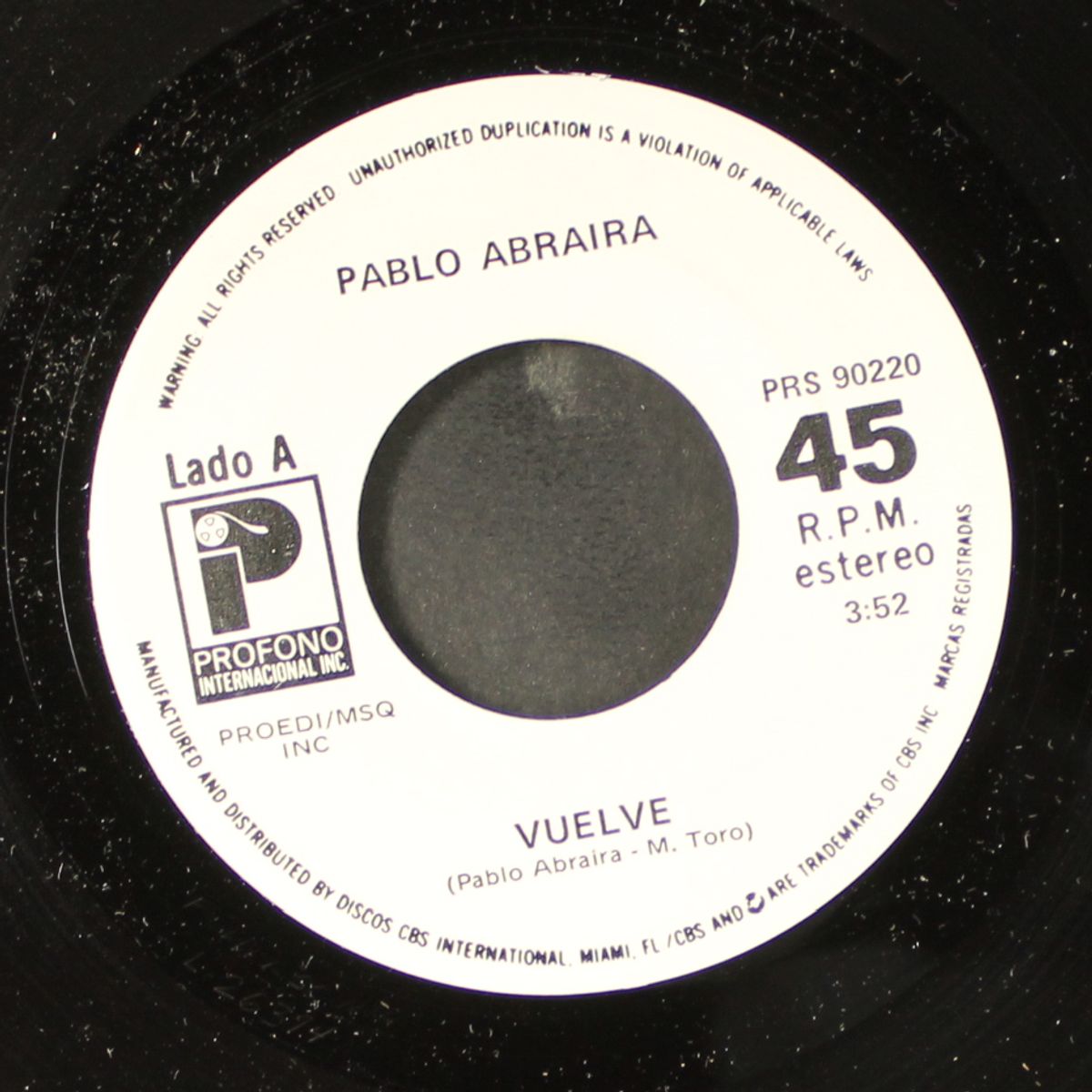 vuelve by PABLO ABRAIRA