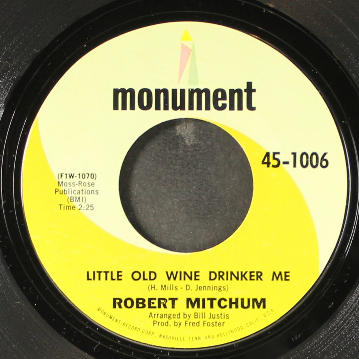 little old wine drinker me by ROBERT MITCHUM