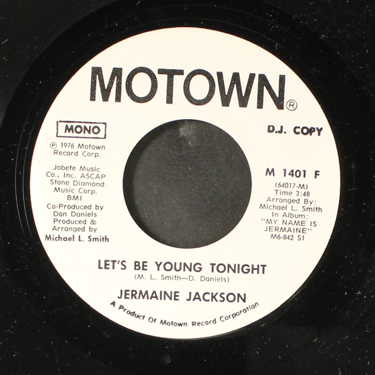 let's be young tonight / mono by JERMAINE JACKSON