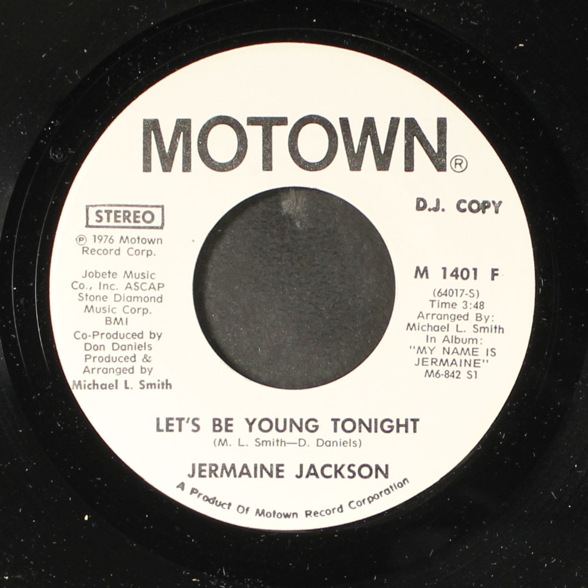 let's be young tonight / mono by JERMAINE JACKSON