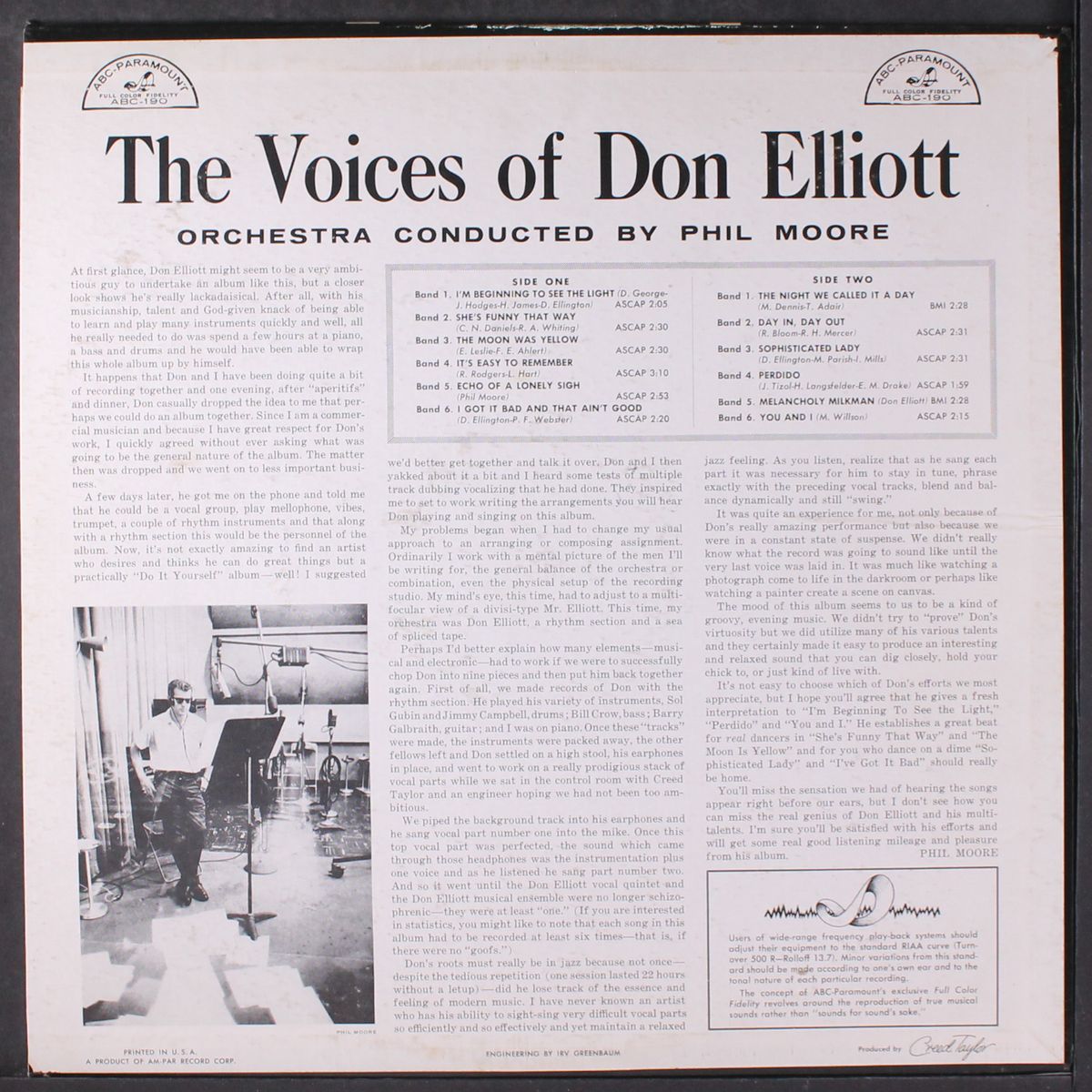 the voices of don elliott by DON ELLIOTT