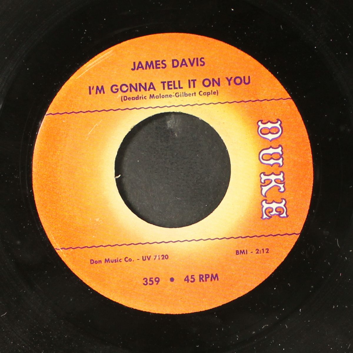 i'm gonna tell it on you / my precious darling by JAMES DAVIS