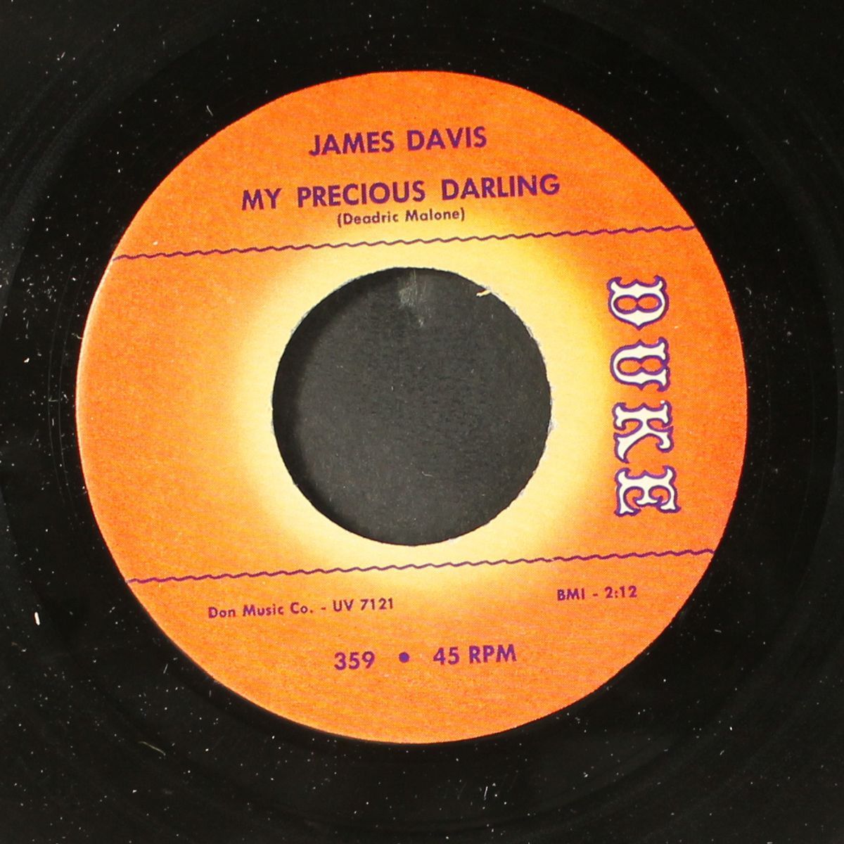 i'm gonna tell it on you / my precious darling by JAMES DAVIS