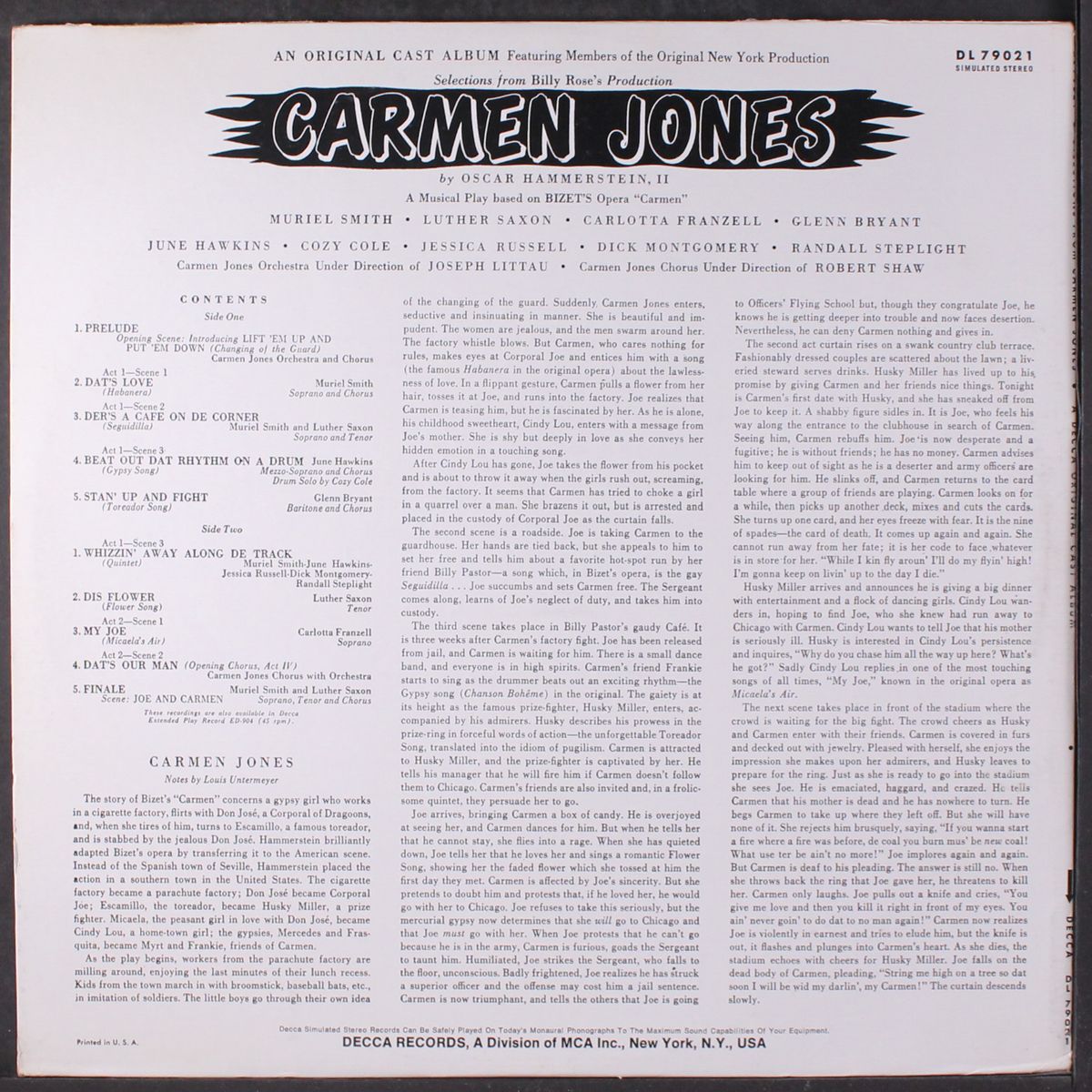 carmen jones by SOUNDTRACK