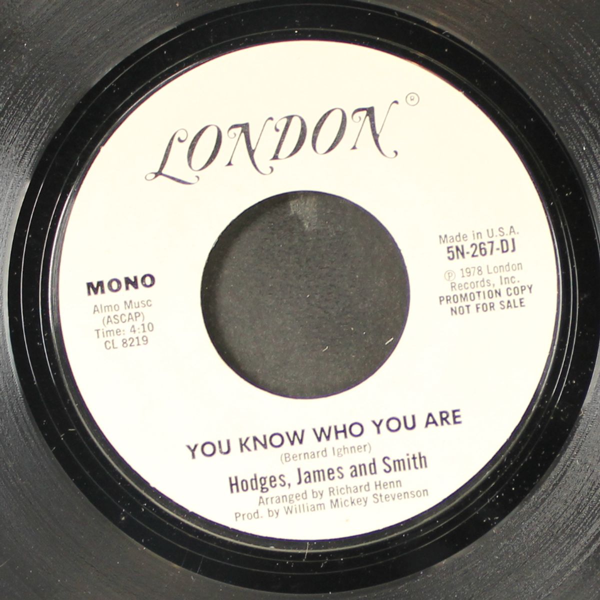 you know who you are / mono by HODGES, JAMES & SMITH