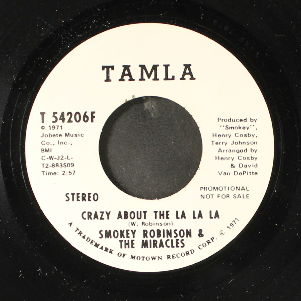 crazy about the la la la / mono by SMOKEY ROBINSON & MIRACLES