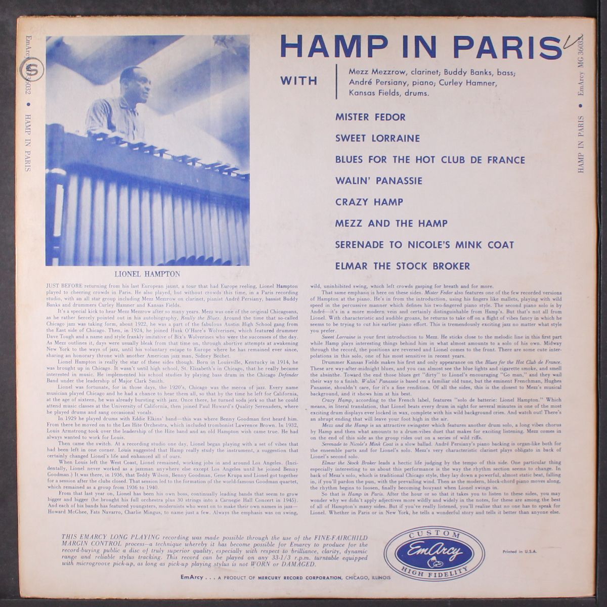 hamp in paris by LIONEL HAMPTON