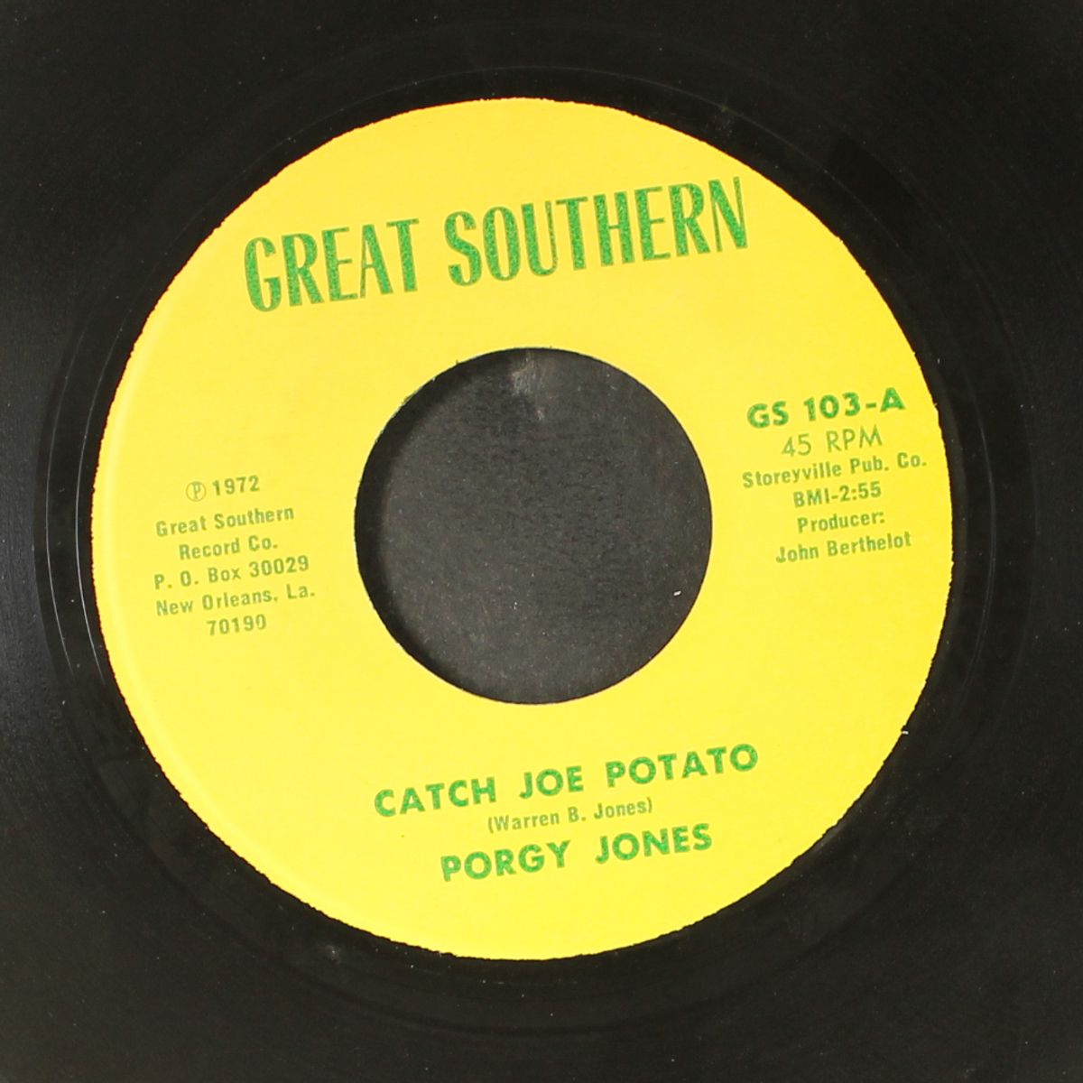 catch joe potato / catch me if you can by PORGY JONES