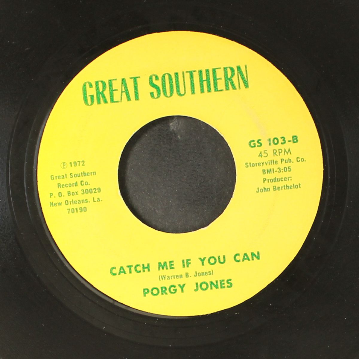 catch joe potato / catch me if you can by PORGY JONES