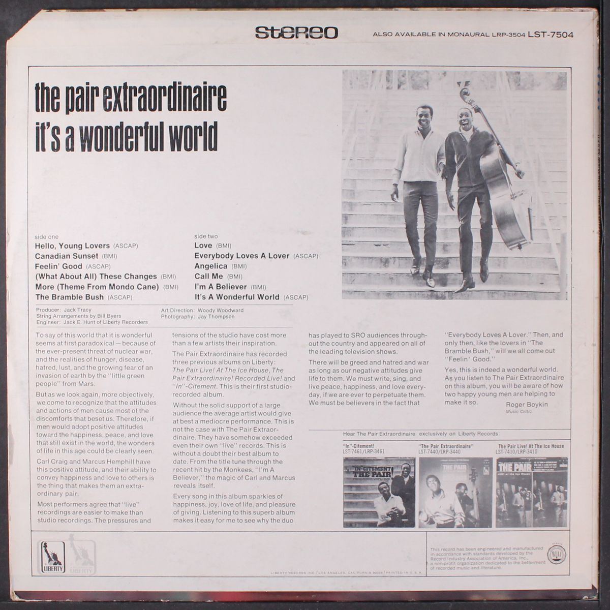 it's a wonderful world by PAIR EXTRAORDINAIRE