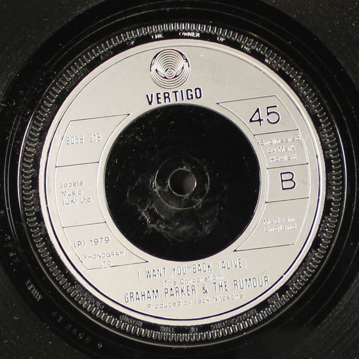 protection / i want you back by GRAHAM PARKER & THE RUMOUR