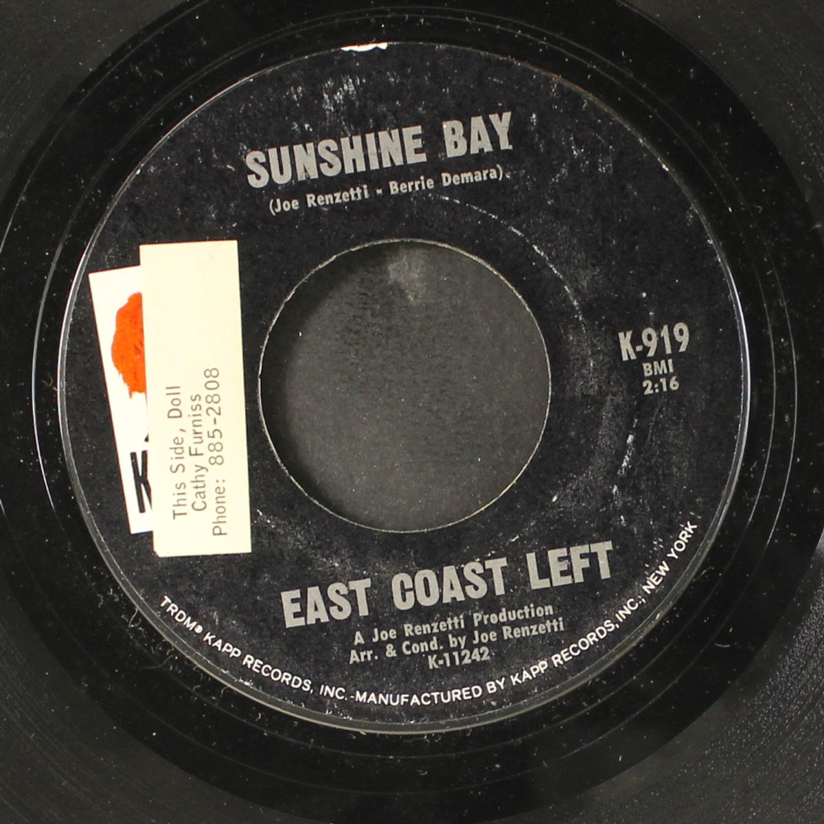 sunshine bay / my child by EAST COAST LEFT