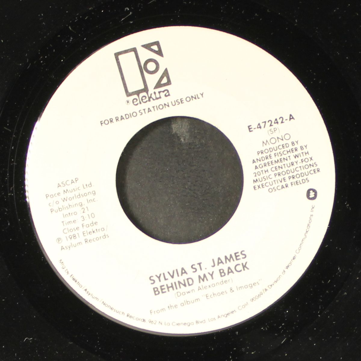 behind my back / mono by SYLVIA ST. JAMES