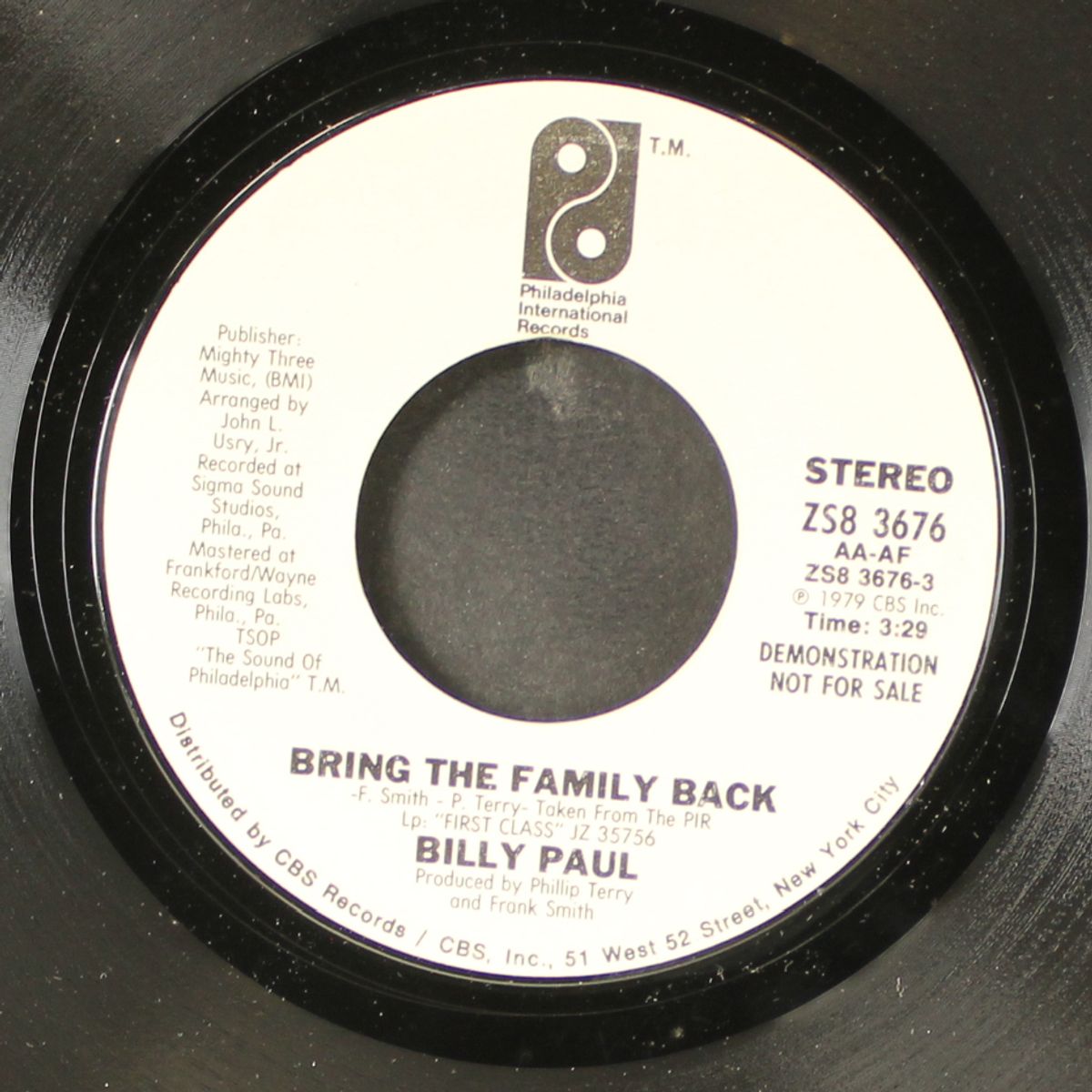 bring the family back / mono by BILLY PAUL
