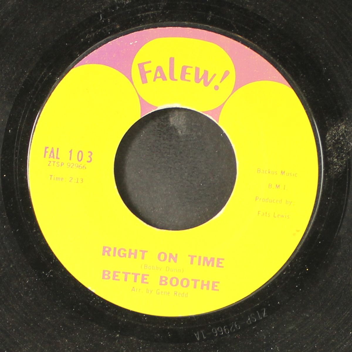 teardrop avenue / right on time by BETTE BOOTHE