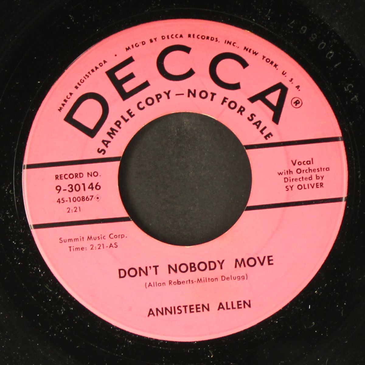 don't nobody move / the money tree by ANNISTEEN ALLEN