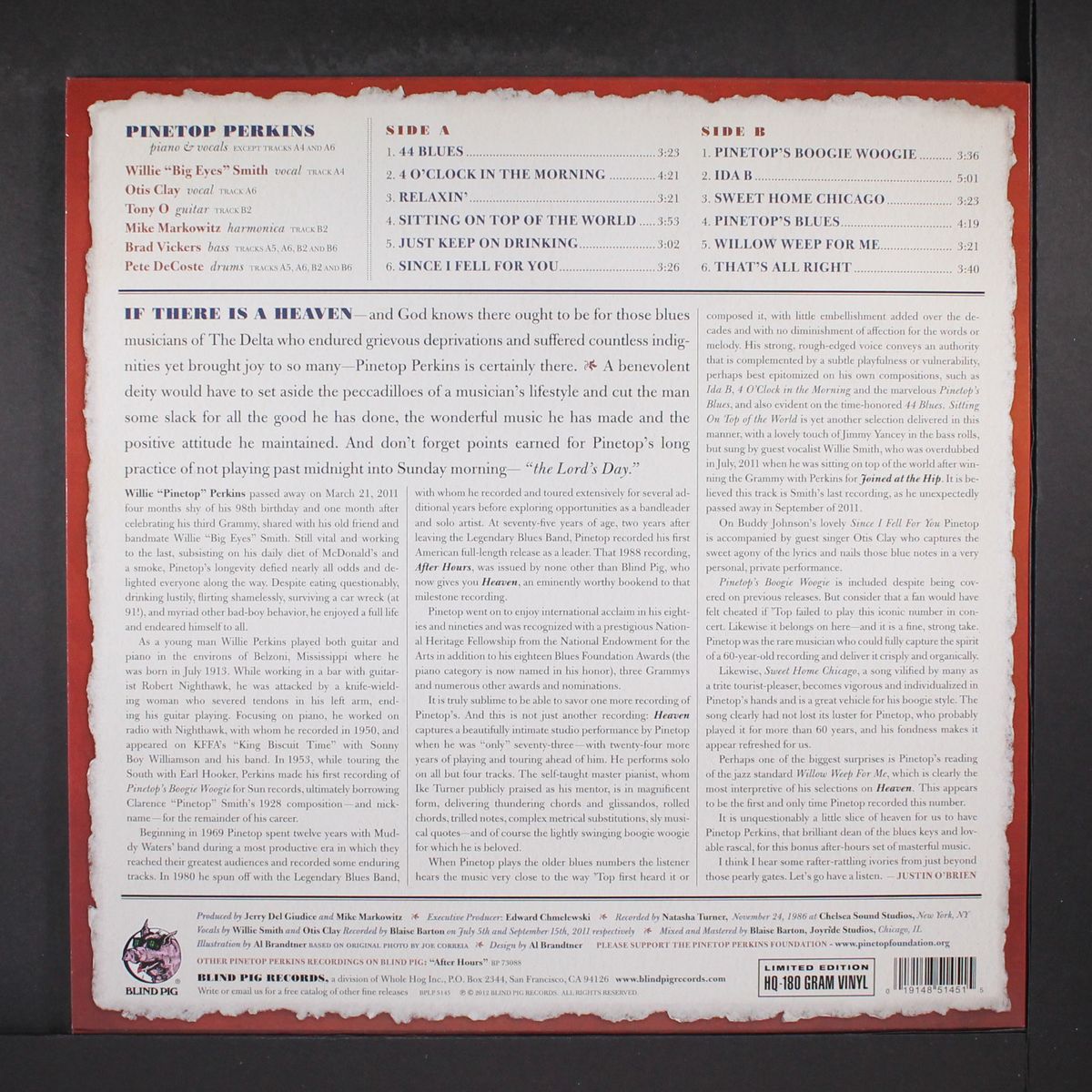 heaven by PINETOP PERKINS
