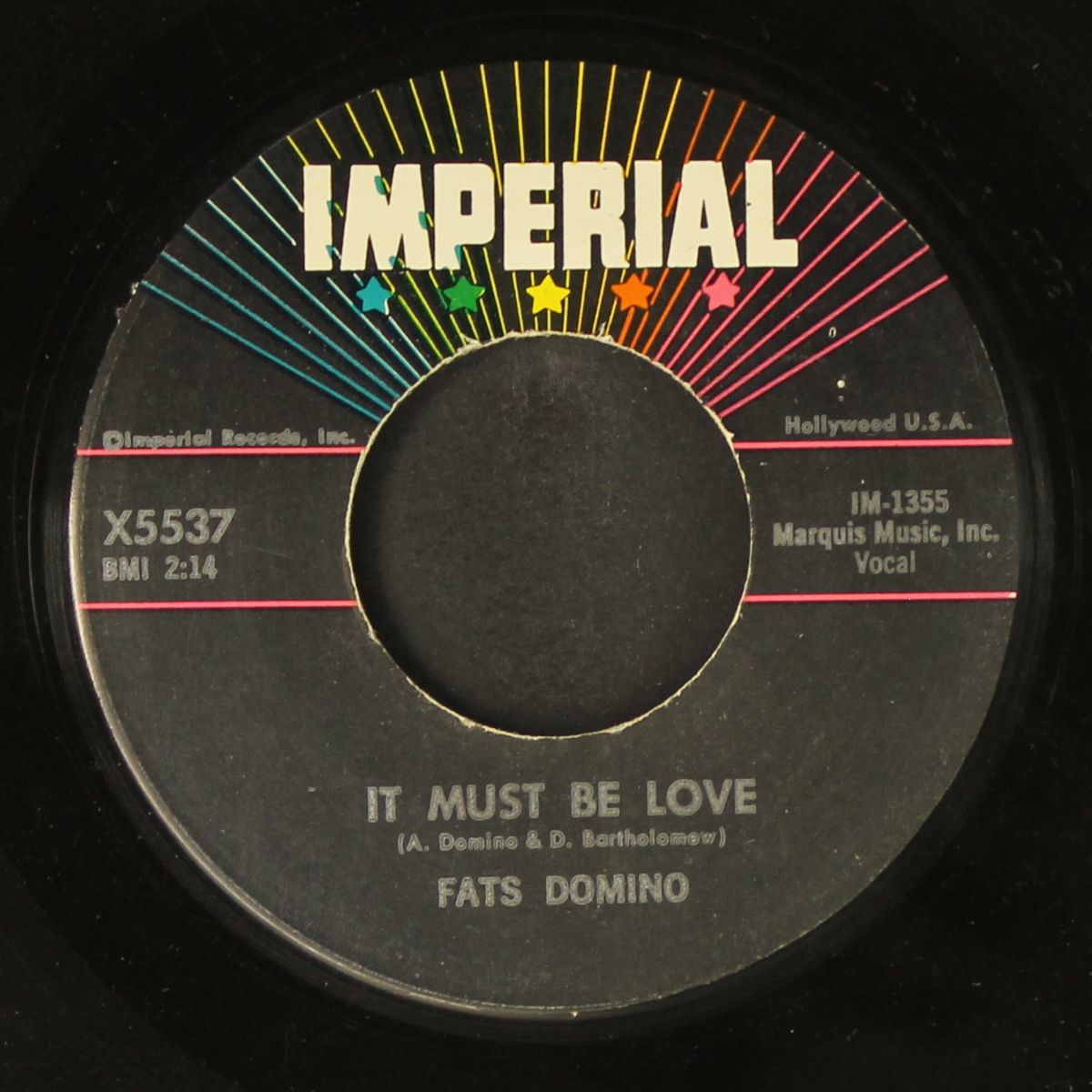 young school girl / it must be love by FATS DOMINO