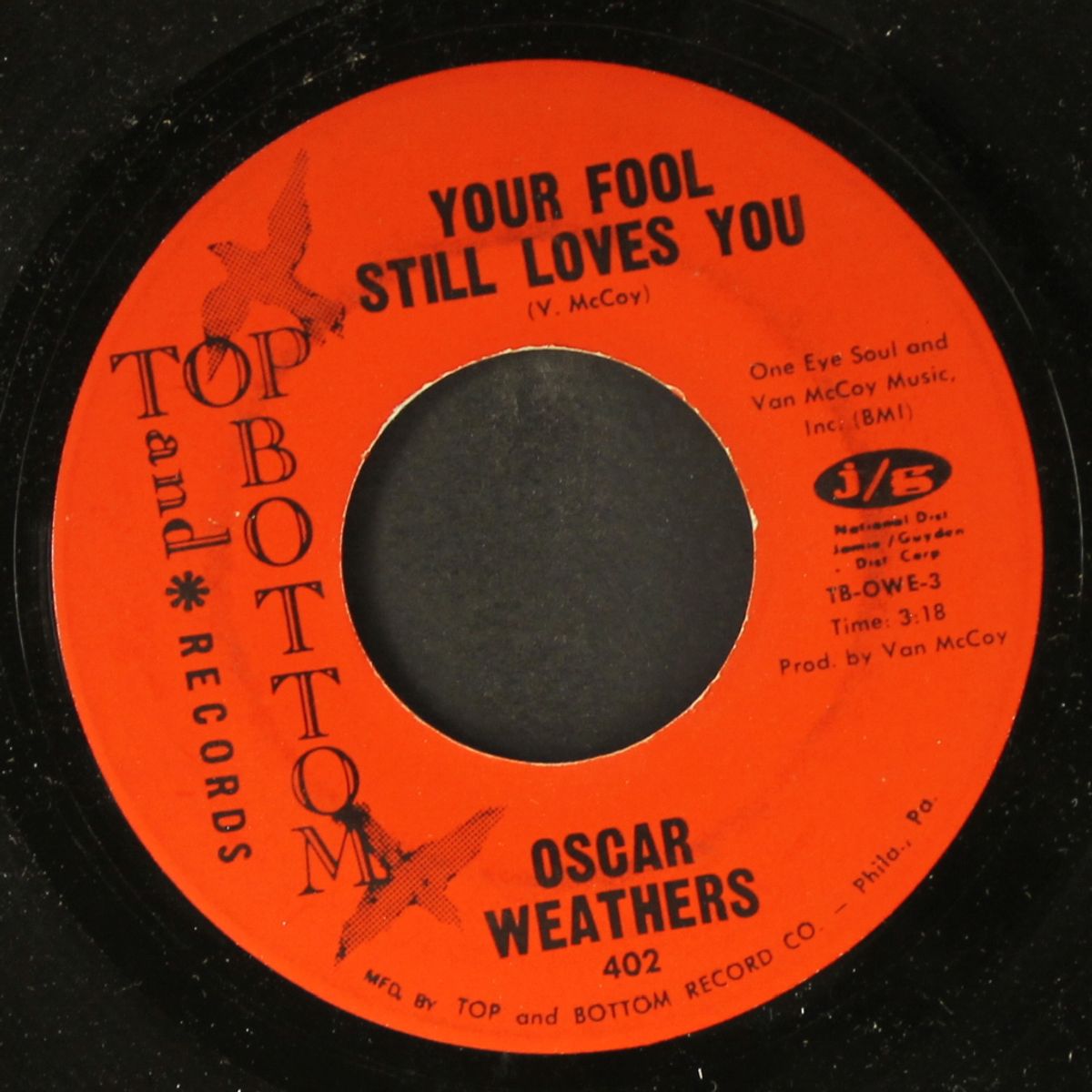 your fool still loves you / just to prove i love you by OSCAR WEATHERS