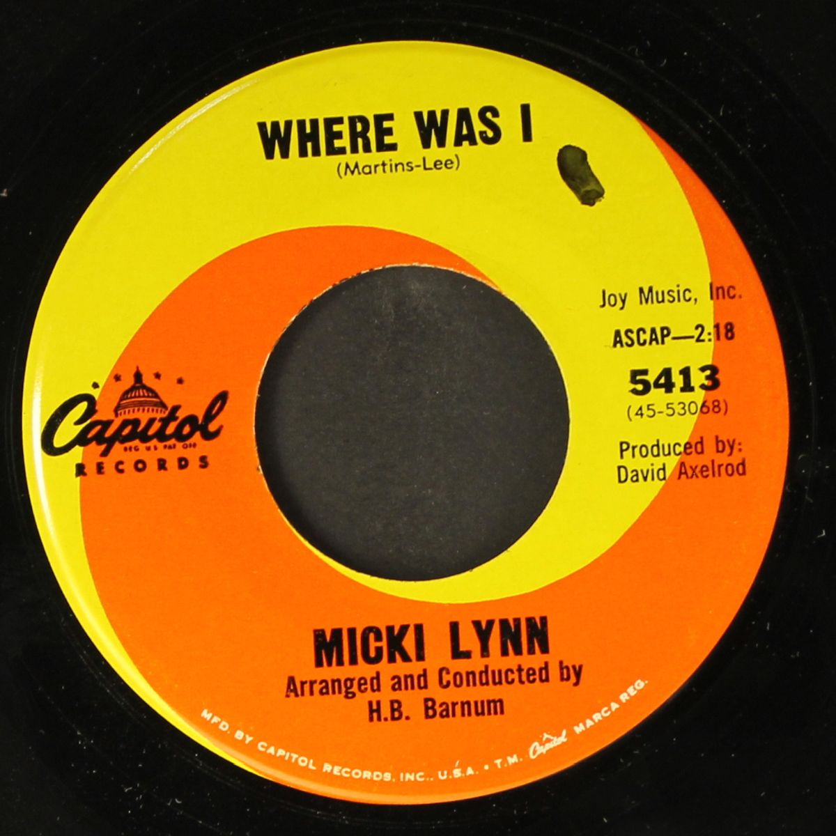 crazy 'bout my baby / where was i by MICKI LYNN