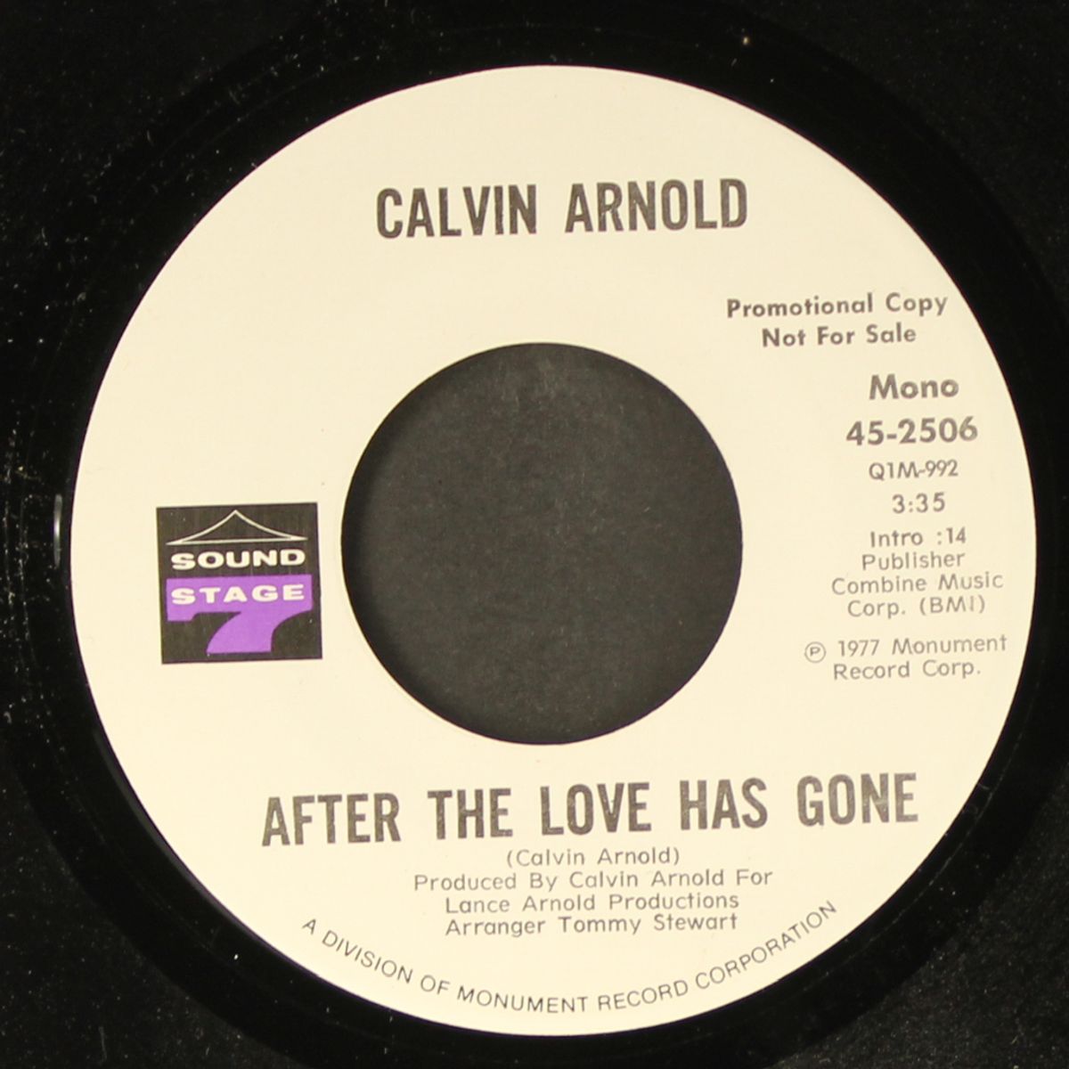 after the love has gone / mono by CALVIN ARNOLD