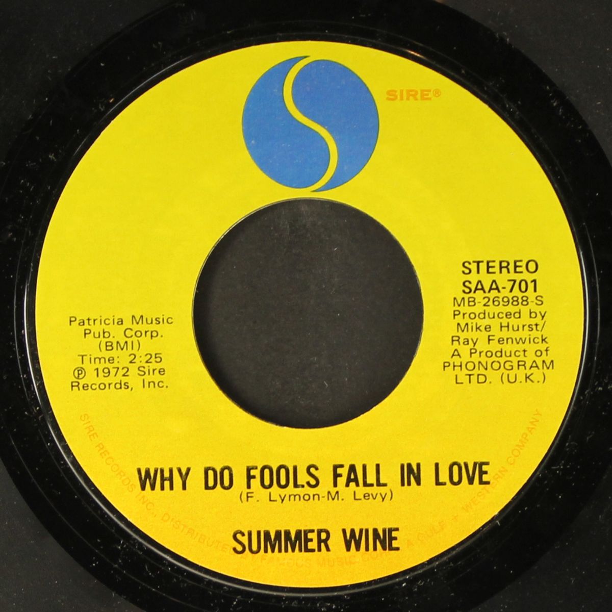 why do fools fall in love by SUMMER WINE