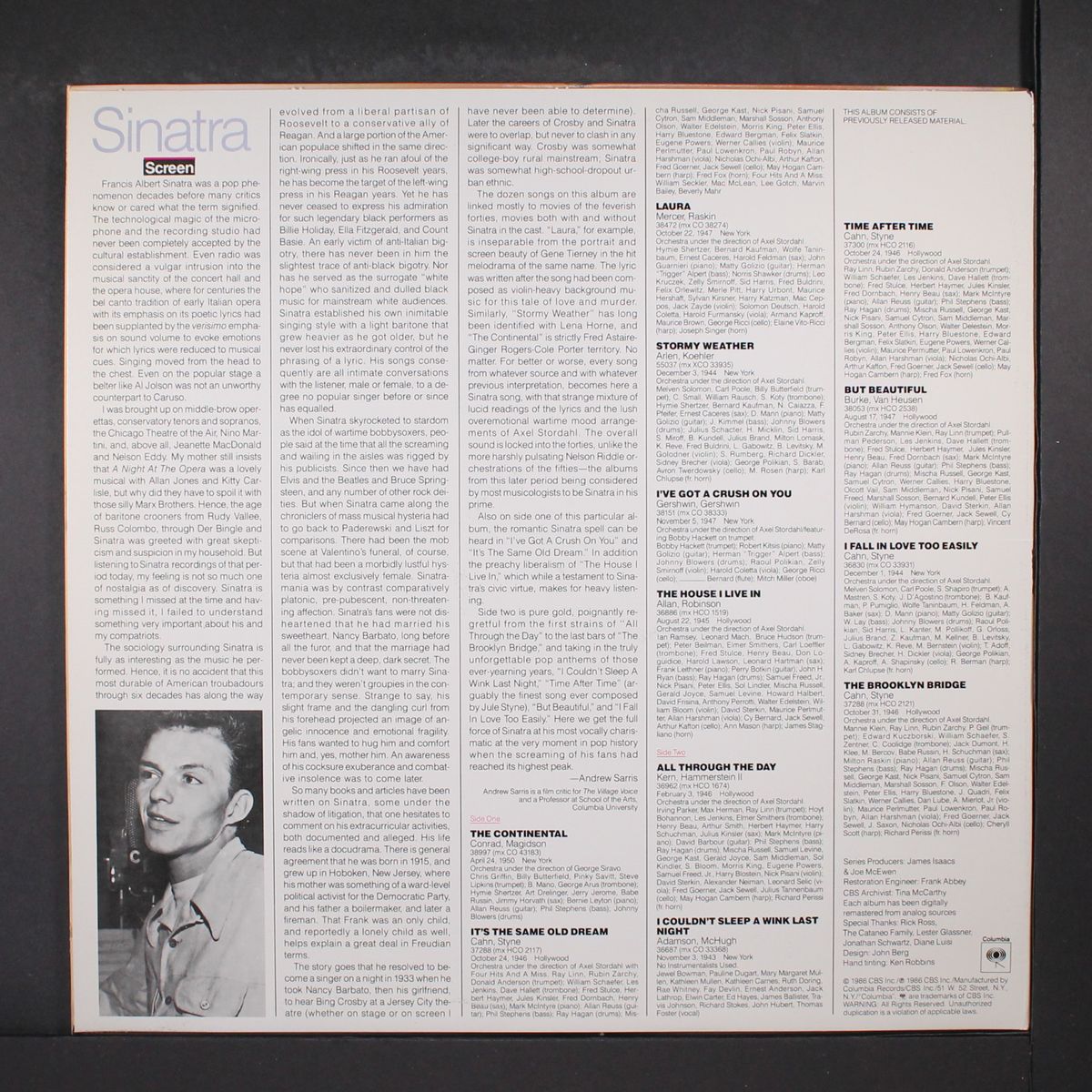 the voice: columbia years 1943-52 by FRANK SINATRA