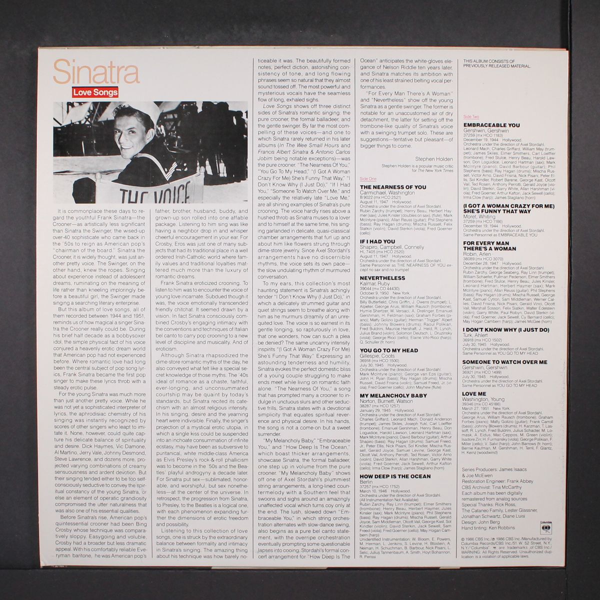 the voice: columbia years 1943-52 by FRANK SINATRA