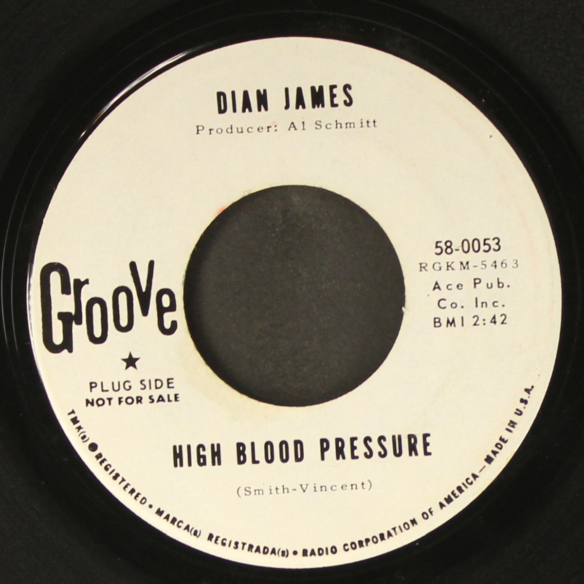 welcome stranger / high blood pressure by DIAN JAMES