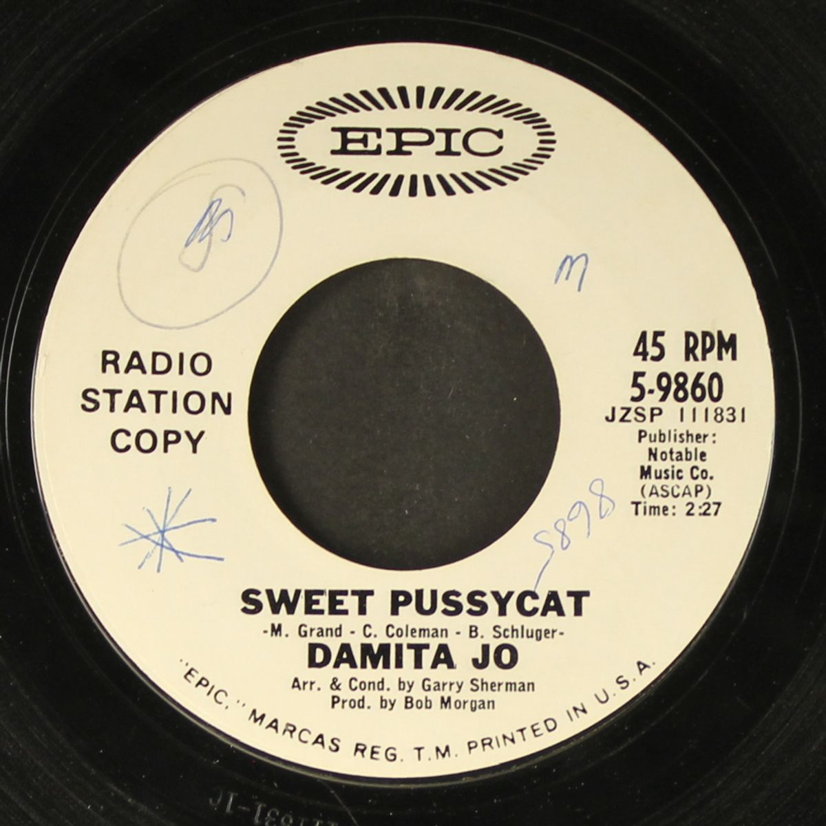 sweet pussycat / who could ask for more by DAMITA JO