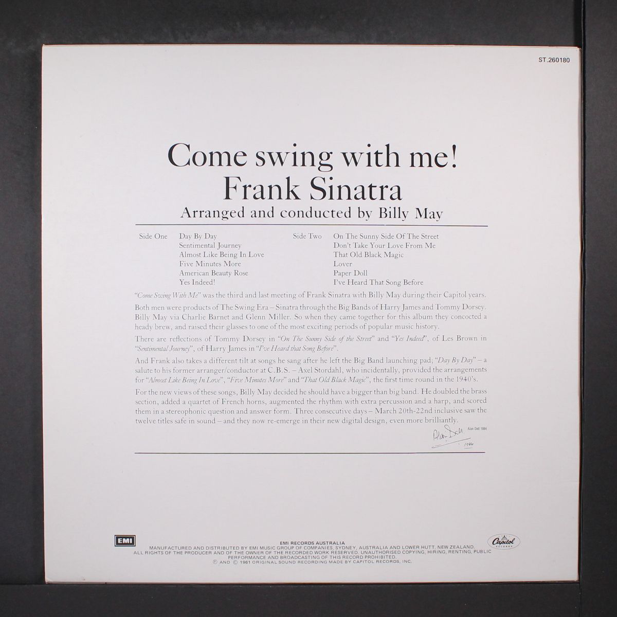 come swing with me! by FRANK SINATRA
