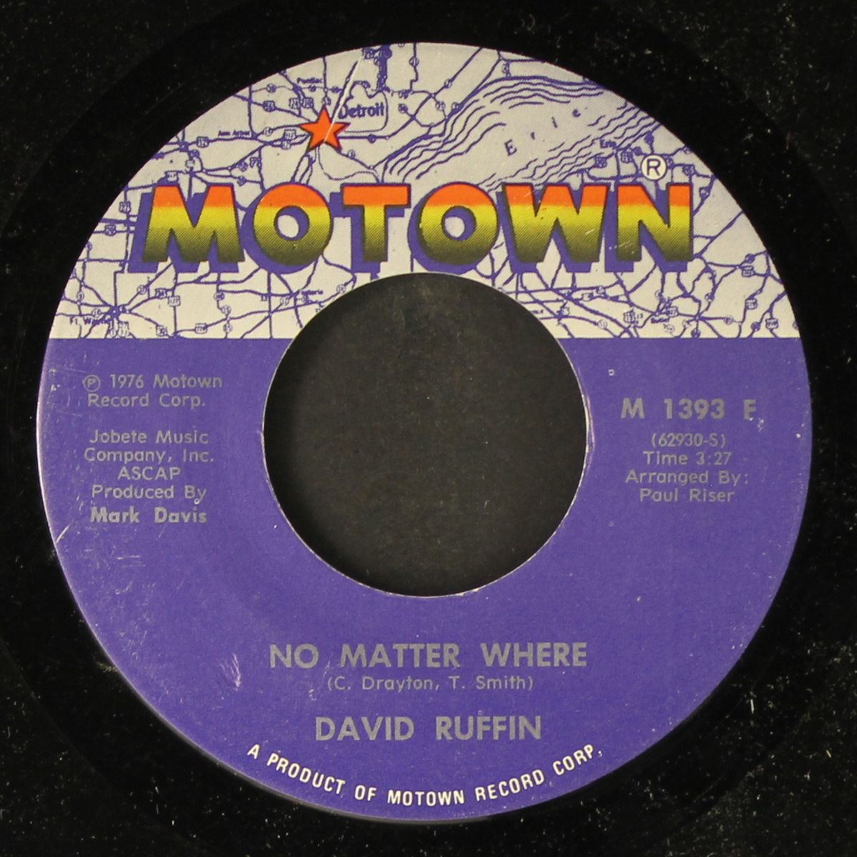 everything's coming up love / no matter where by DAVID RUFFIN