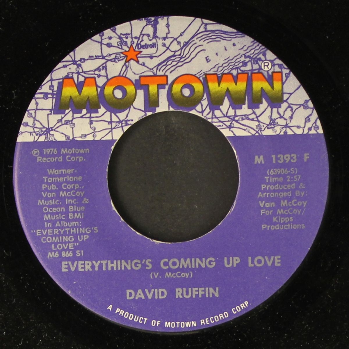 everything's coming up love / no matter where by DAVID RUFFIN