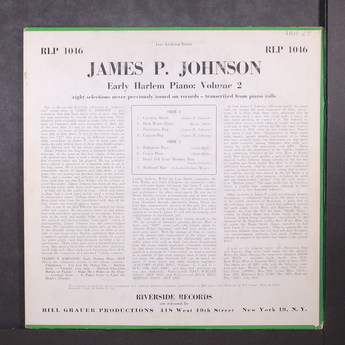 early harlem piano, vol. 2 by JAMES P. JOHNSON