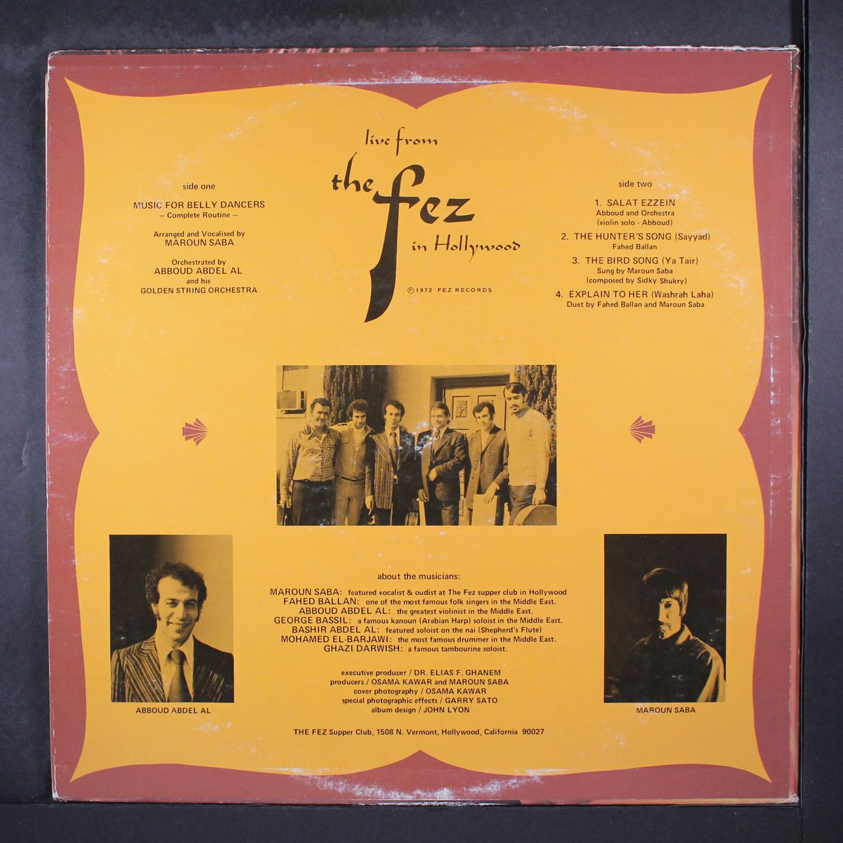 live from the fez in hollywood by MAROUN SABA, FAHED BALLAN, ABBOUD ABDEL AL