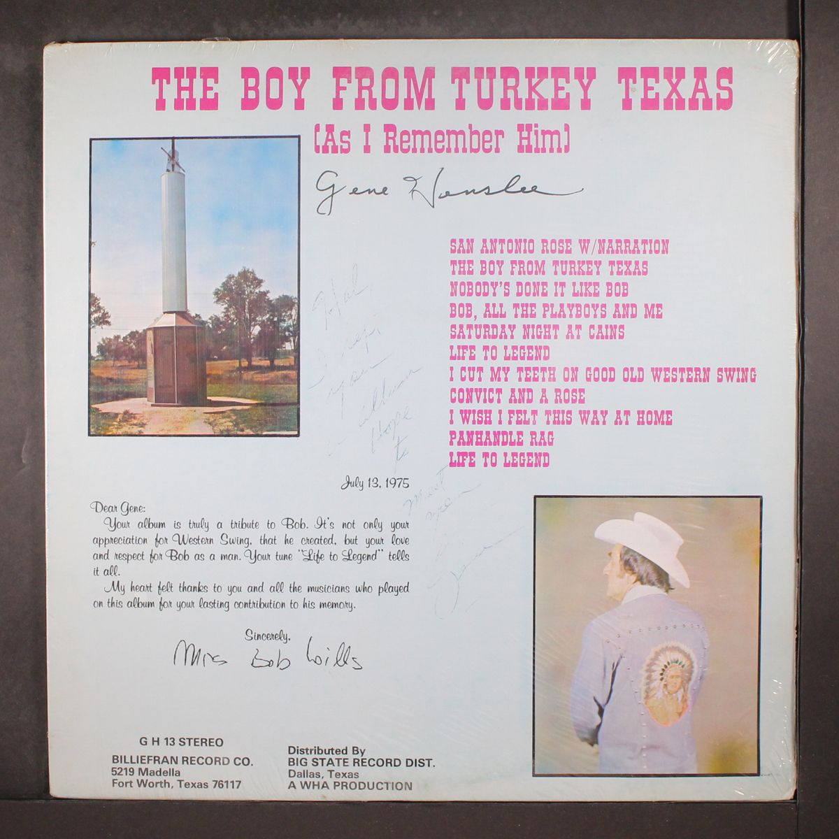 the boy from turkey texas by GENE HENSLEE