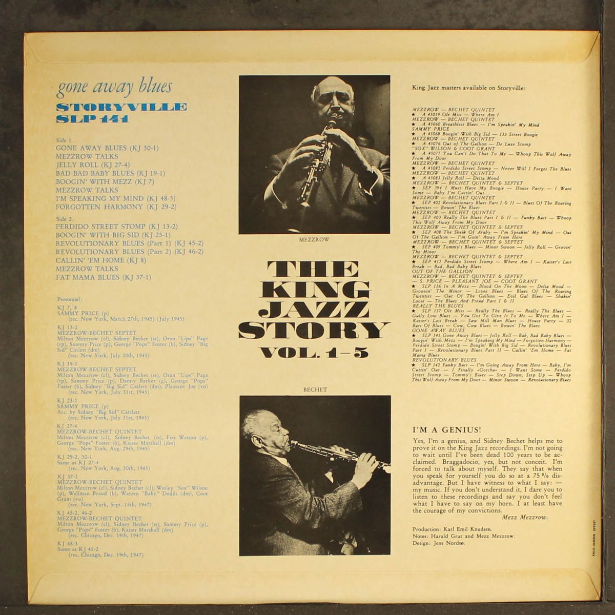 gone away blues by MEZZROW-BECHET QUINTET