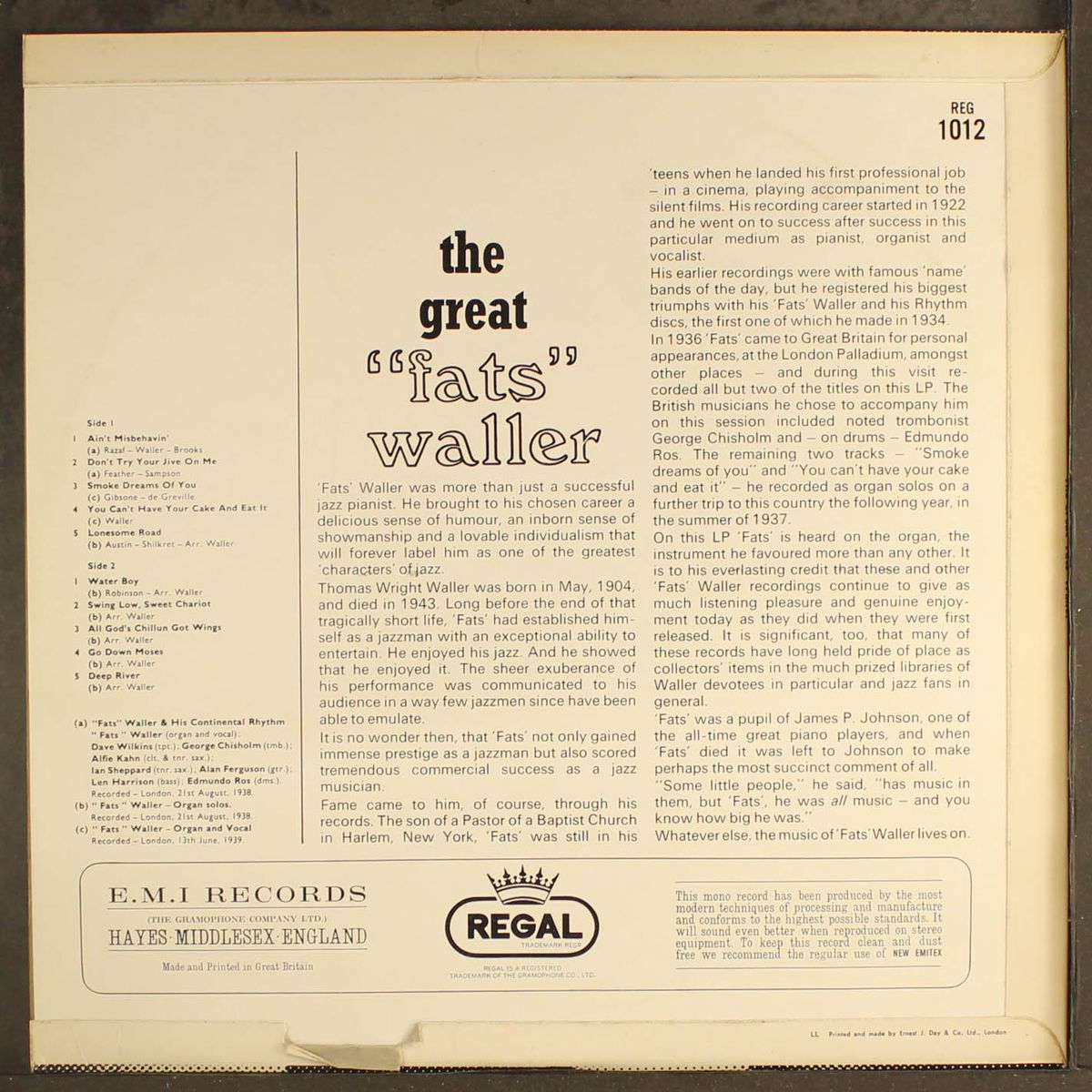 the great by FATS WALLER