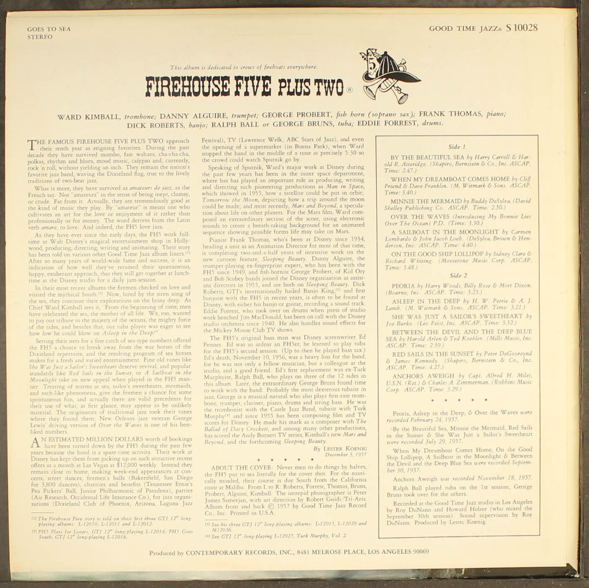goes to sea by FIREHOUSE FIVE PLUS TWO